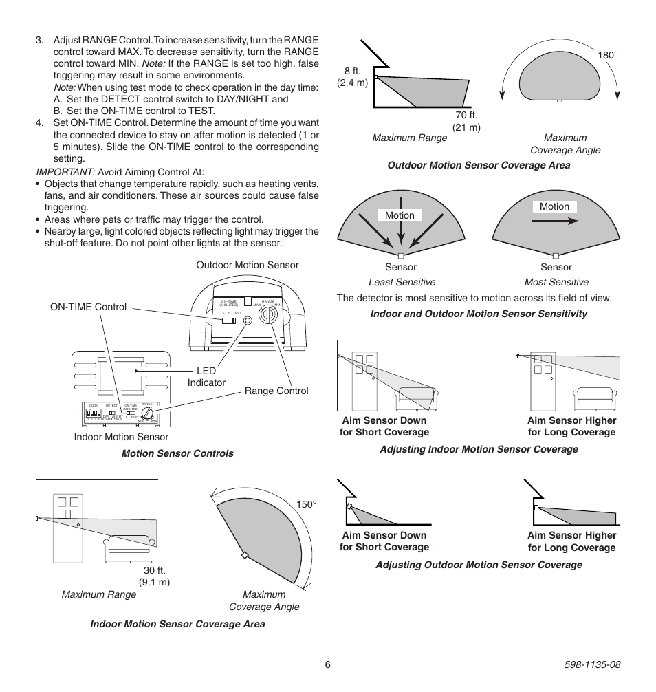 Heath Zenith 598-1135-08 User Manual | Page 6 / 44