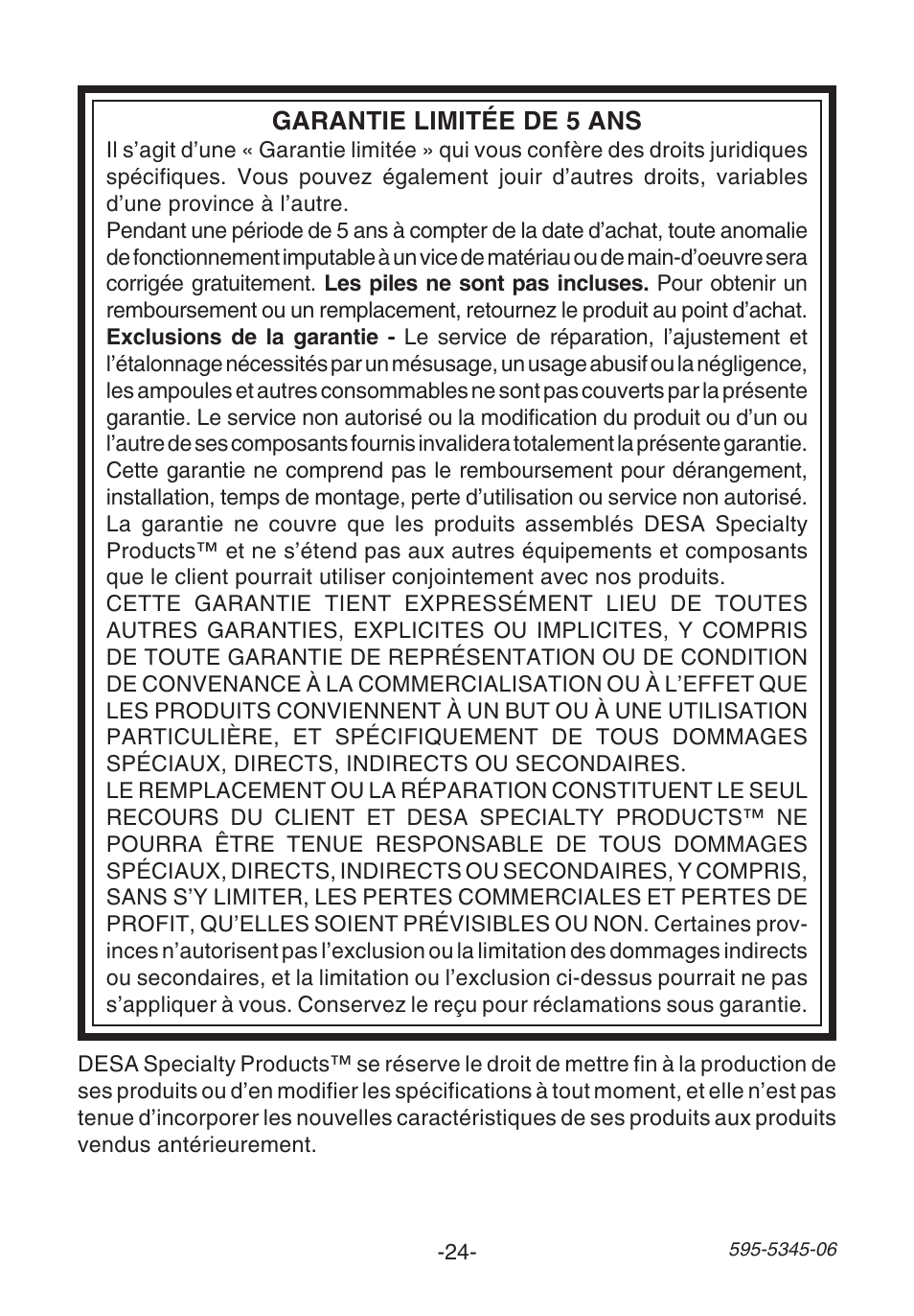 Heath Zenith SL-6157 User Manual | Page 24 / 24