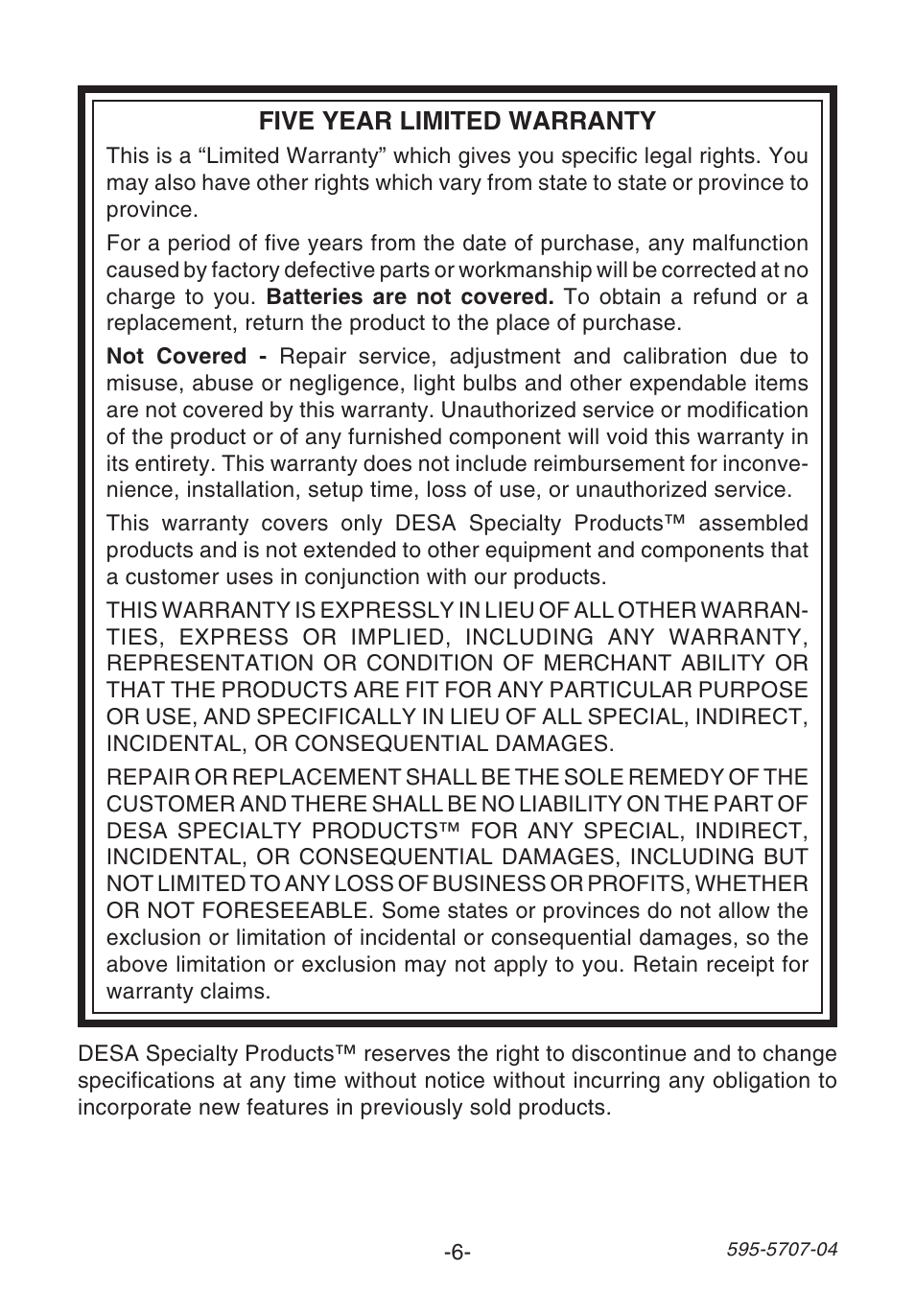 Heath Zenith SL-6164 User Manual | Page 6 / 20