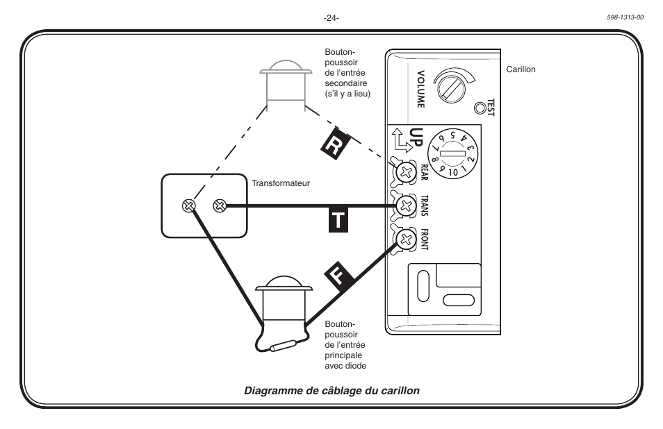 Ft r | Heath Zenith Hardwired Electronic Chime 598-1313-00 User Manual | Page 24 / 24