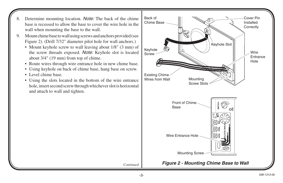 Heath Zenith Hardwired Electronic Chime 598-1313-00 User Manual | Page 3 / 24