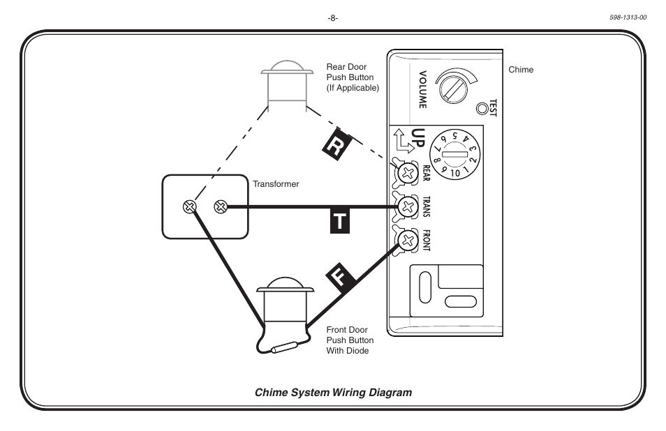 Ft r | Heath Zenith Hardwired Electronic Chime 598-1313-00 User Manual | Page 8 / 24