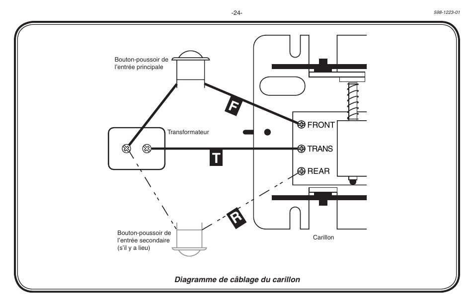 Rt f | Heath Zenith Hardwired Mechanical Chime 598-1223-01 User Manual | Page 24 / 24