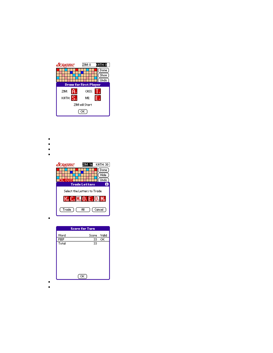 While playing the scrabble game | Handmark Scrabble Crossword Game User Manual | Page 4 / 7