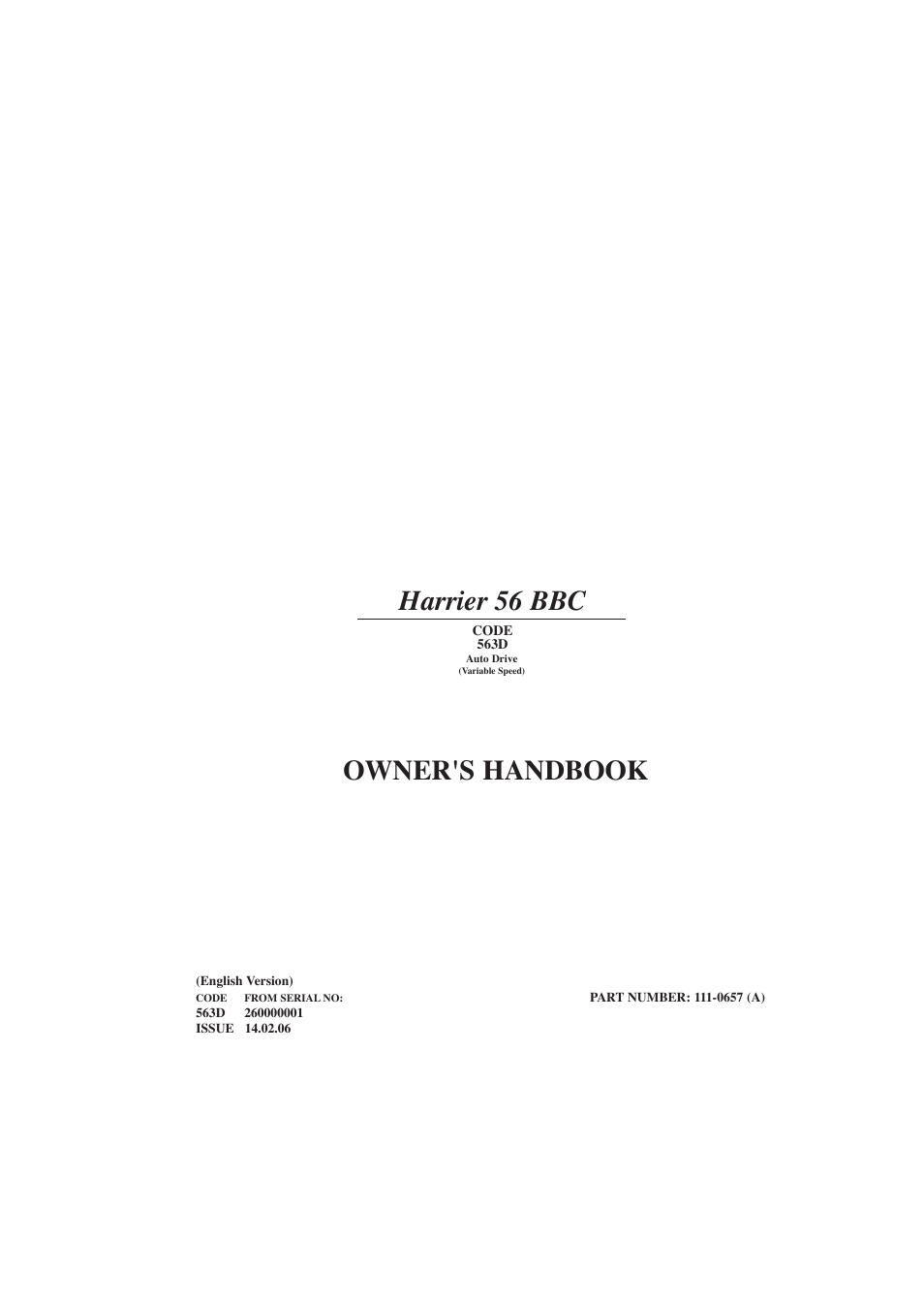Hayter Mowers Harrier 56 BBC User Manual | 40 pages