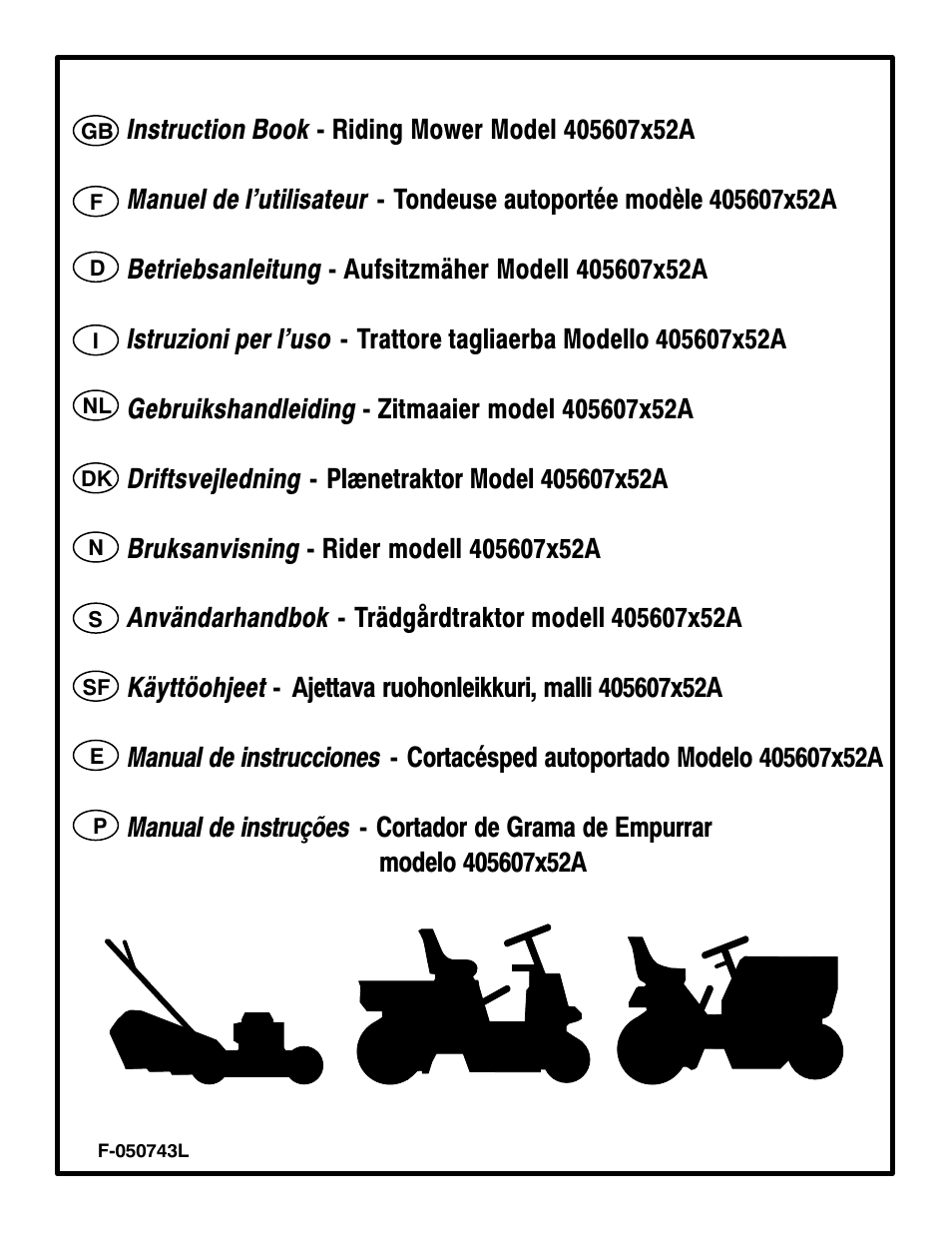 Hayter Mowers 405607x52A User Manual | 124 pages