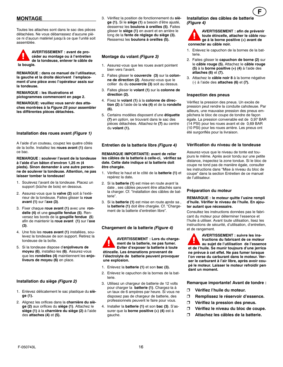 Montage | Hayter Mowers 405607x52A User Manual | Page 16 / 124