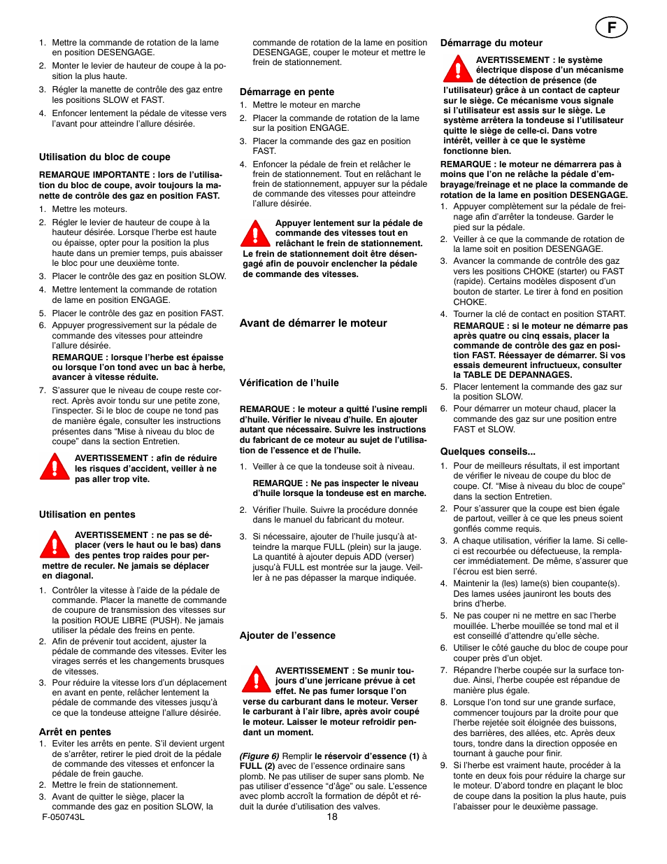 Hayter Mowers 405607x52A User Manual | Page 18 / 124