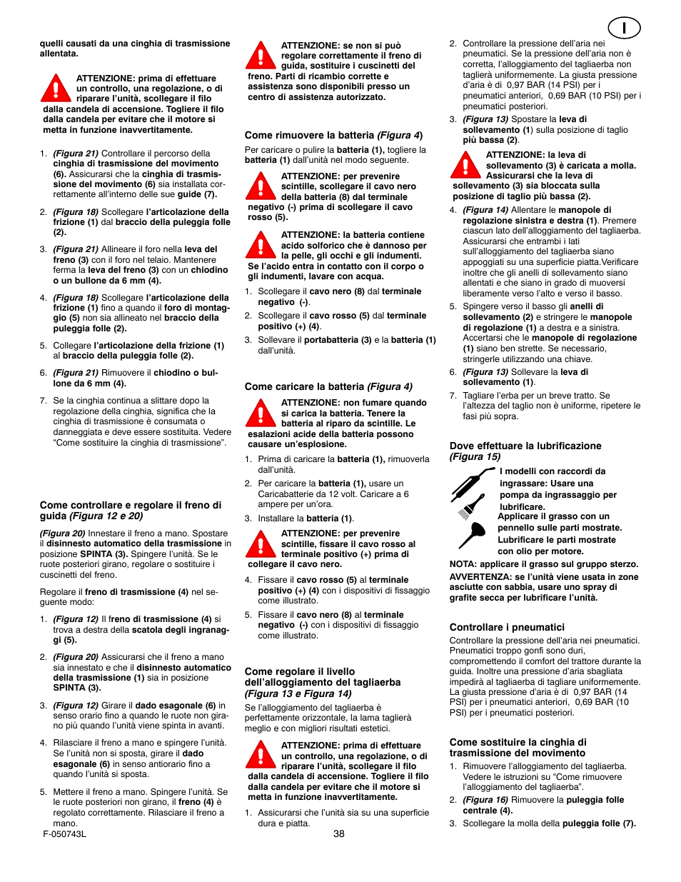 Hayter Mowers 405607x52A User Manual | Page 38 / 124