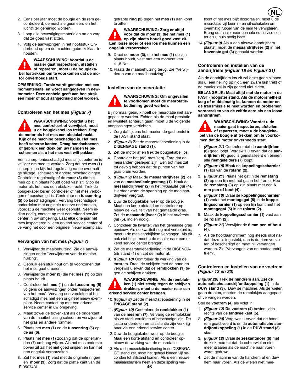 Hayter Mowers 405607x52A User Manual | Page 46 / 124