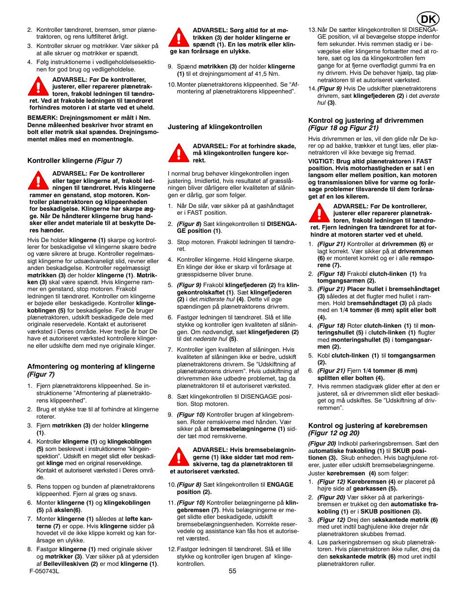 Hayter Mowers 405607x52A User Manual | Page 55 / 124