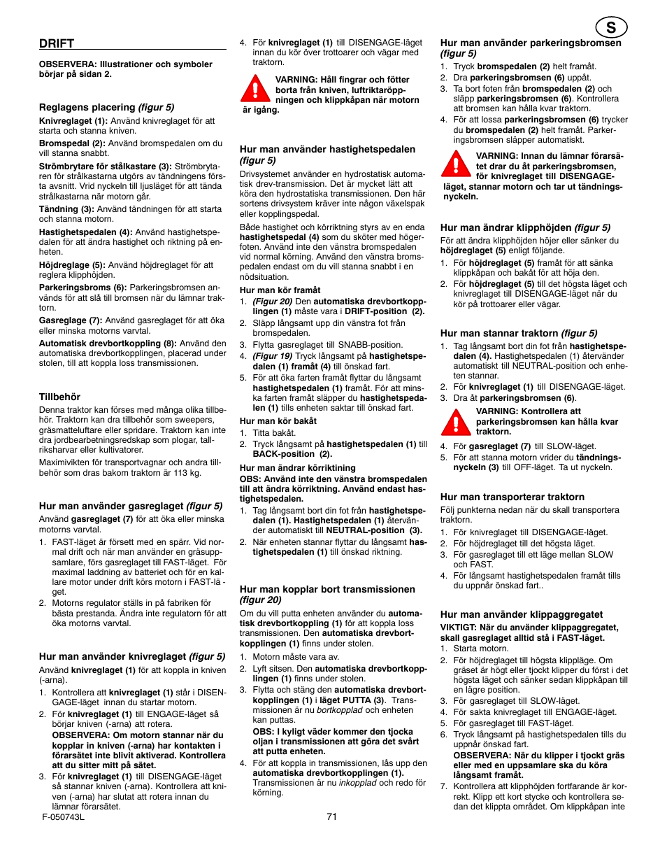Drift | Hayter Mowers 405607x52A User Manual | Page 71 / 124
