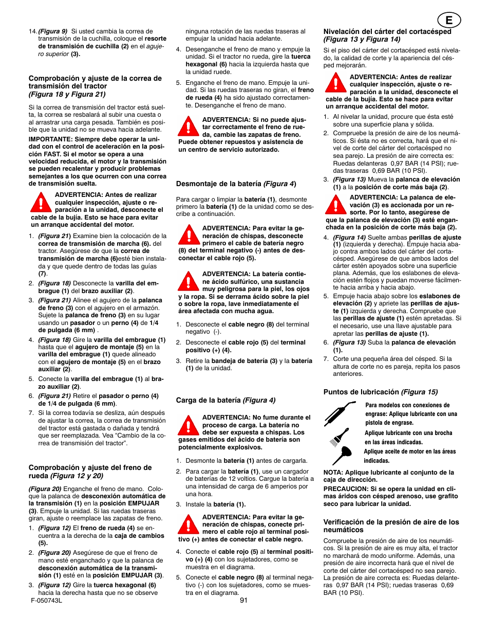 Hayter Mowers 405607x52A User Manual | Page 91 / 124