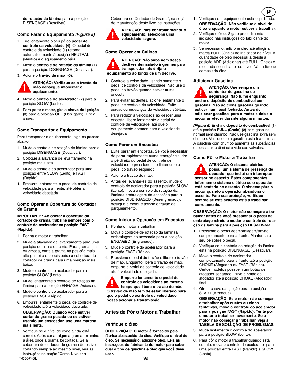 Hayter Mowers 405607x52A User Manual | Page 99 / 124