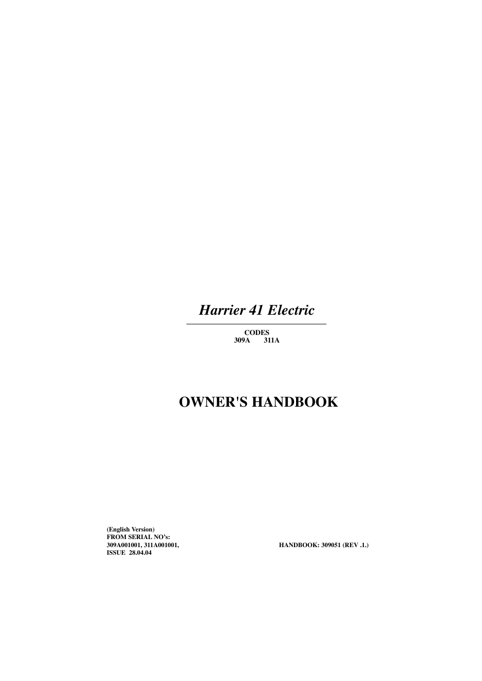 Hayter Mowers Harrier 41 Electric User Manual | 32 pages