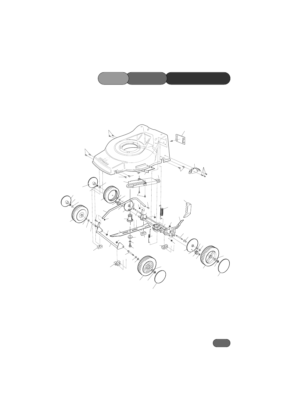 Mainframe, Lower 424v | Hayter Mowers Jubilee 424V User Manual | Page 33 / 36