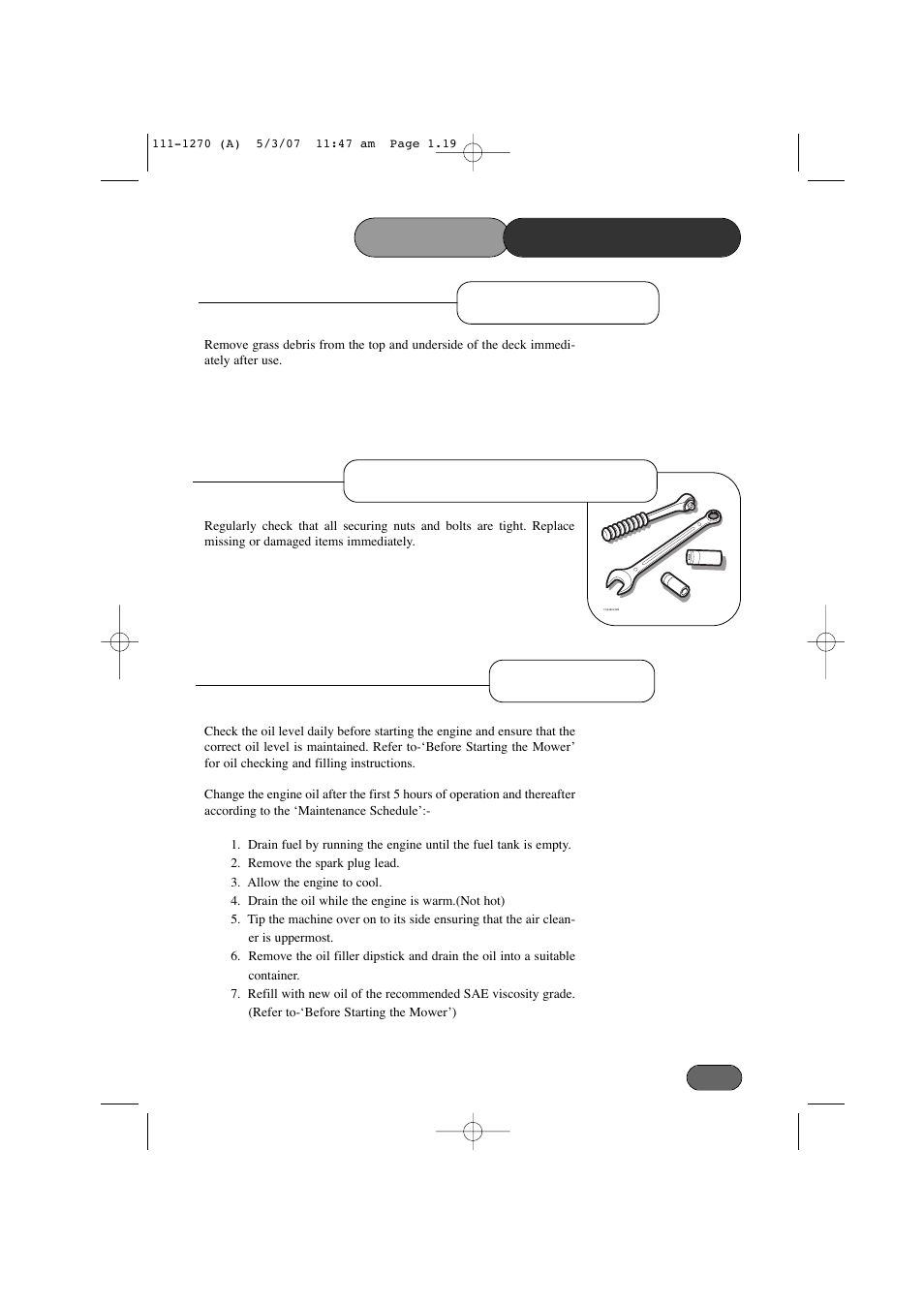 Hayter Mowers 453 User Manual | Page 19 / 32