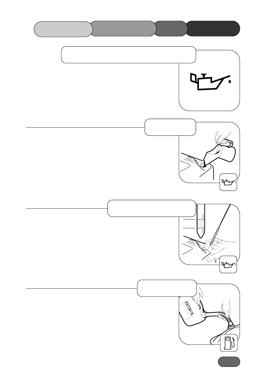 Mower the starting, Prevent engine damage, Oil type check oil level fuel type before | Hayter Mowers Ranger 415A User Manual | Page 11 / 34