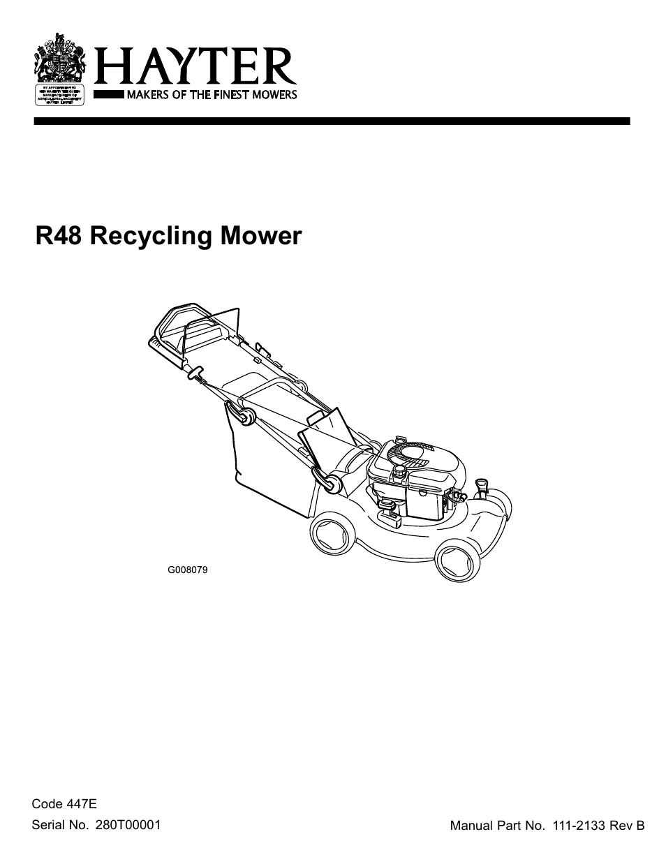 Hayter Mowers R48 User Manual | 24 pages