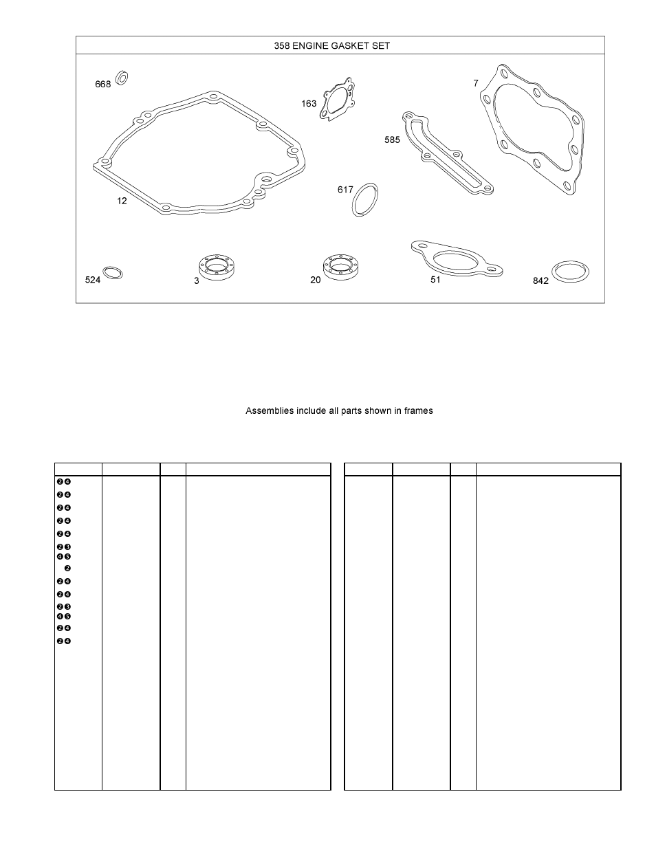 Engine gasket set | Hayter Mowers R48 User Manual | Page 20 / 24