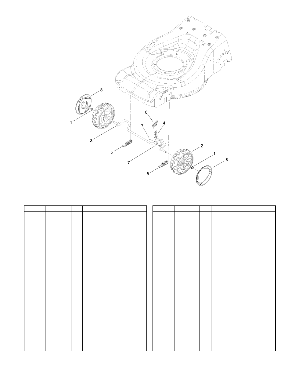 Height-of-cut and front wheel assembly | Hayter Mowers R48 User Manual | Page 5 / 24