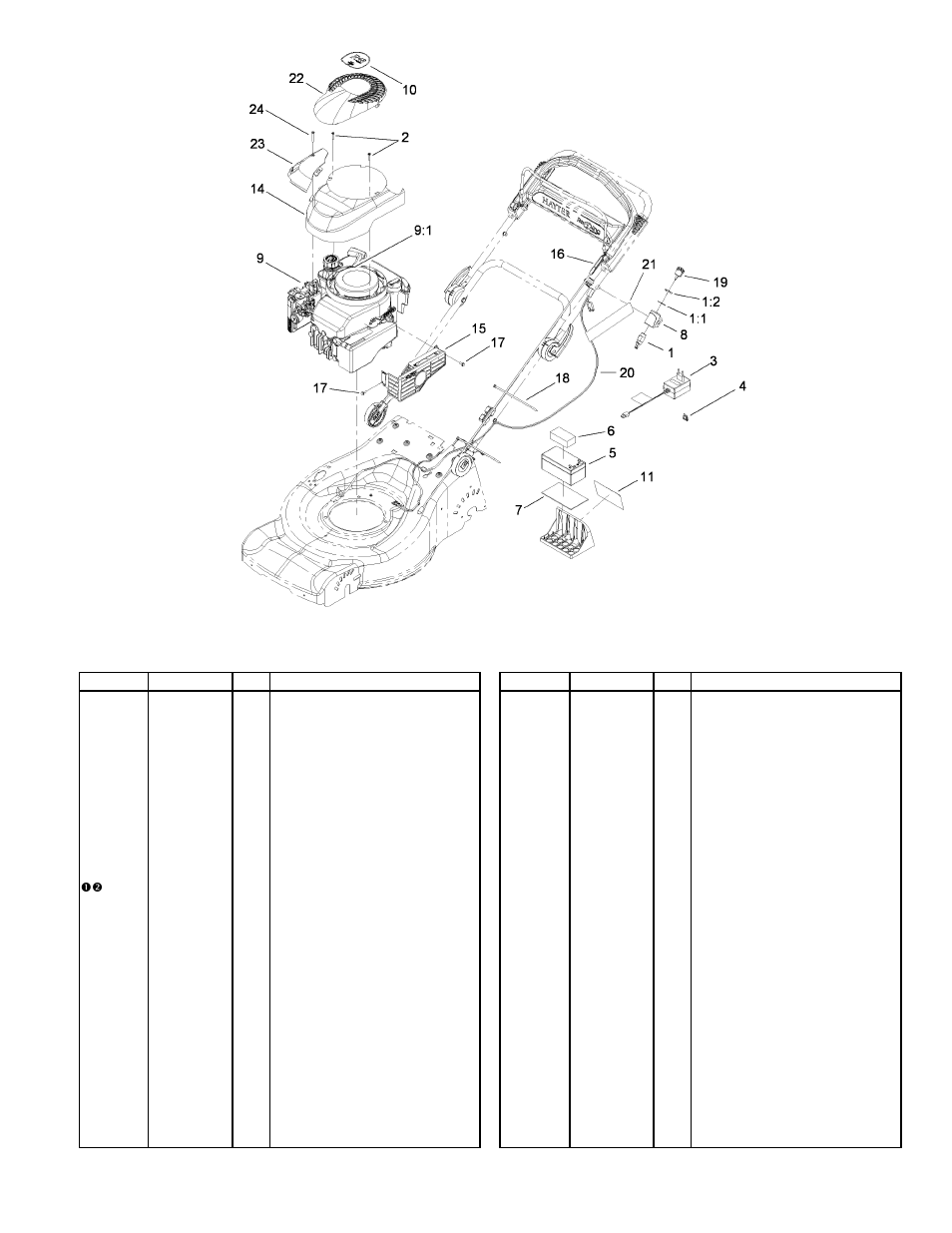 Engine assembly | Hayter Mowers R48 User Manual | Page 6 / 24