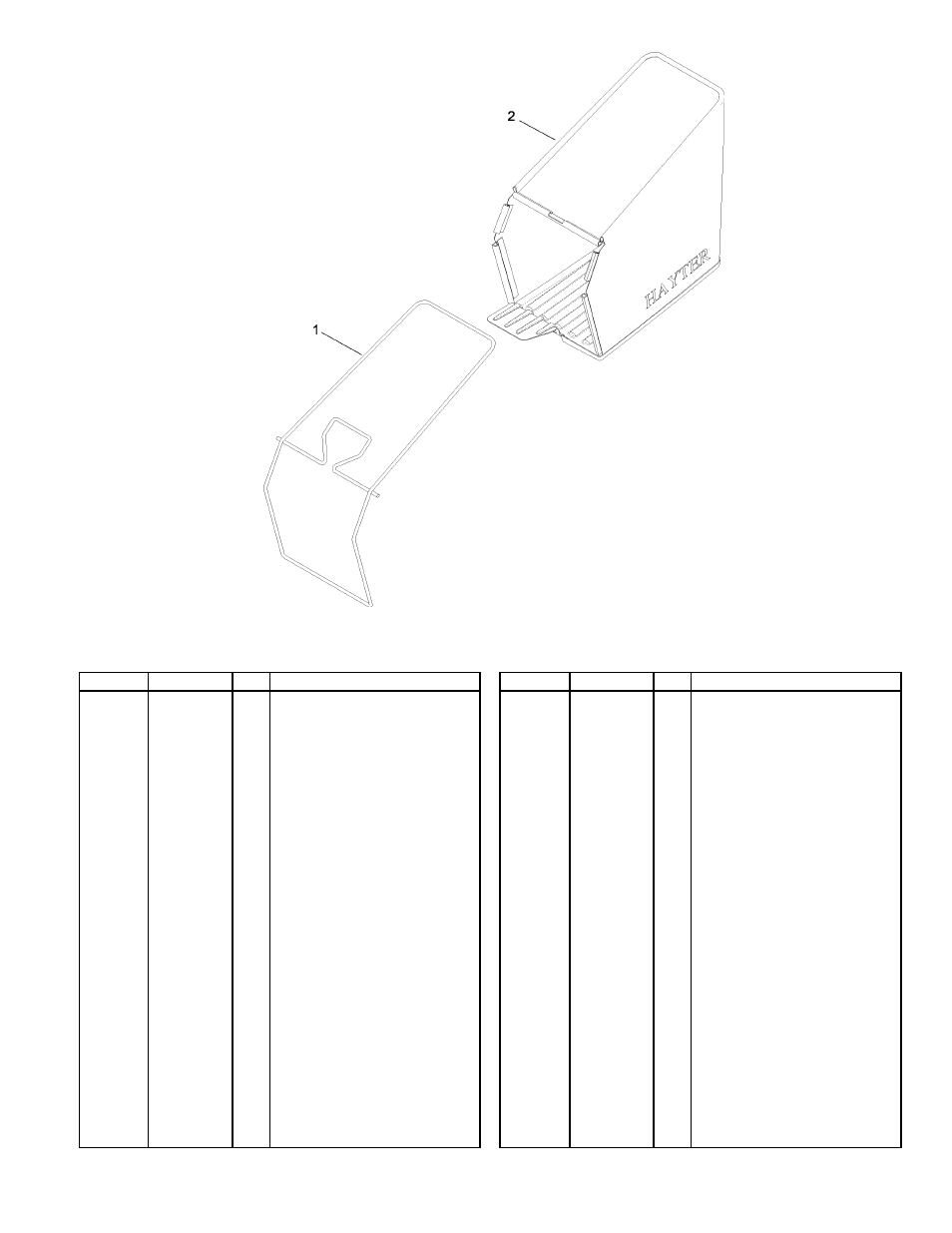 Grassbag assembly | Hayter Mowers R48 User Manual | Page 9 / 24