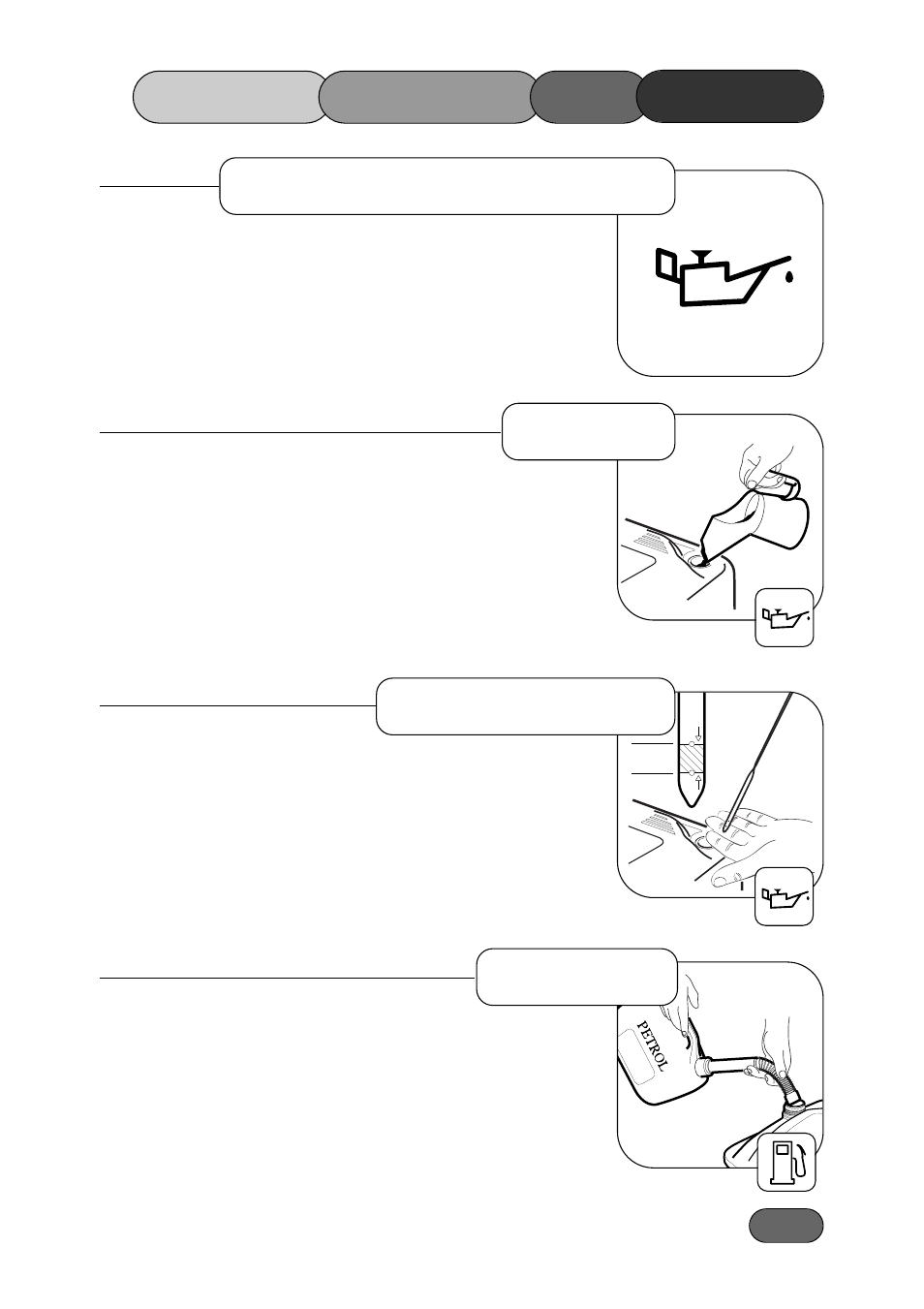 Prevent engine damage before starting the mower, Oil type check oil level fuel type | Hayter Mowers 481A User Manual | Page 11 / 36