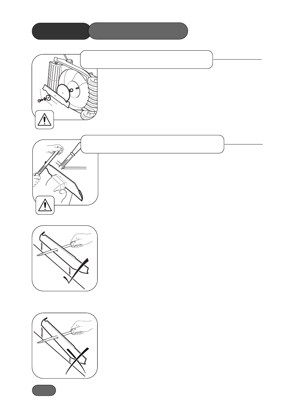 Mower maintenance, Cutterblade sharpening, Cutterblade assembly | Hayter Mowers 481A User Manual | Page 24 / 36