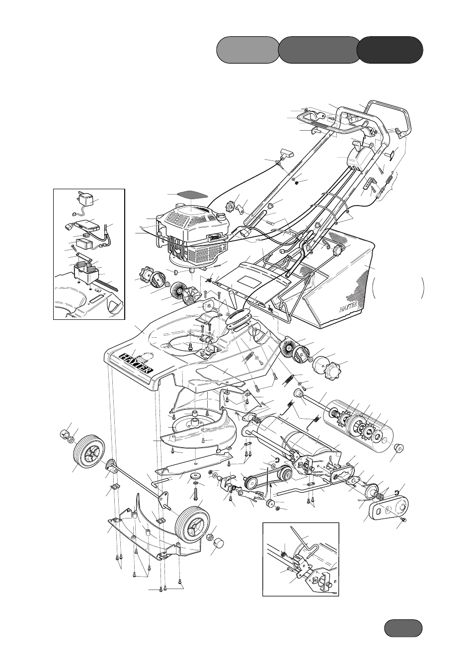 481a parts list | Hayter Mowers 481A User Manual | Page 33 / 36
