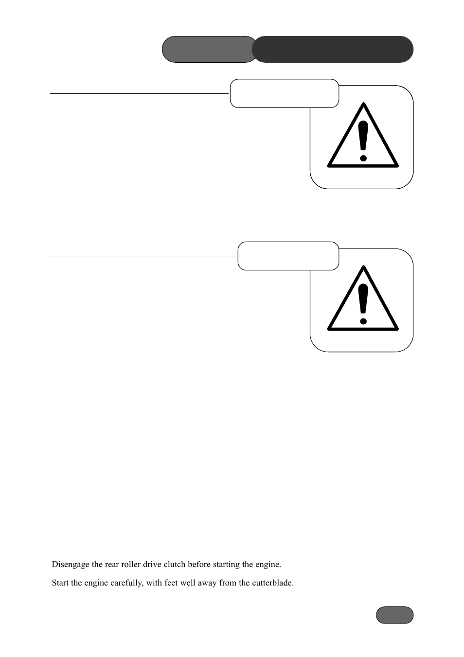 Safety precautions, Operation preparation | Hayter Mowers 481A User Manual | Page 7 / 36