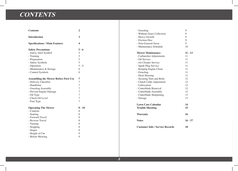 Hayter Mowers Harrier 48/56 Pro 496G User Manual | Page 2 / 18