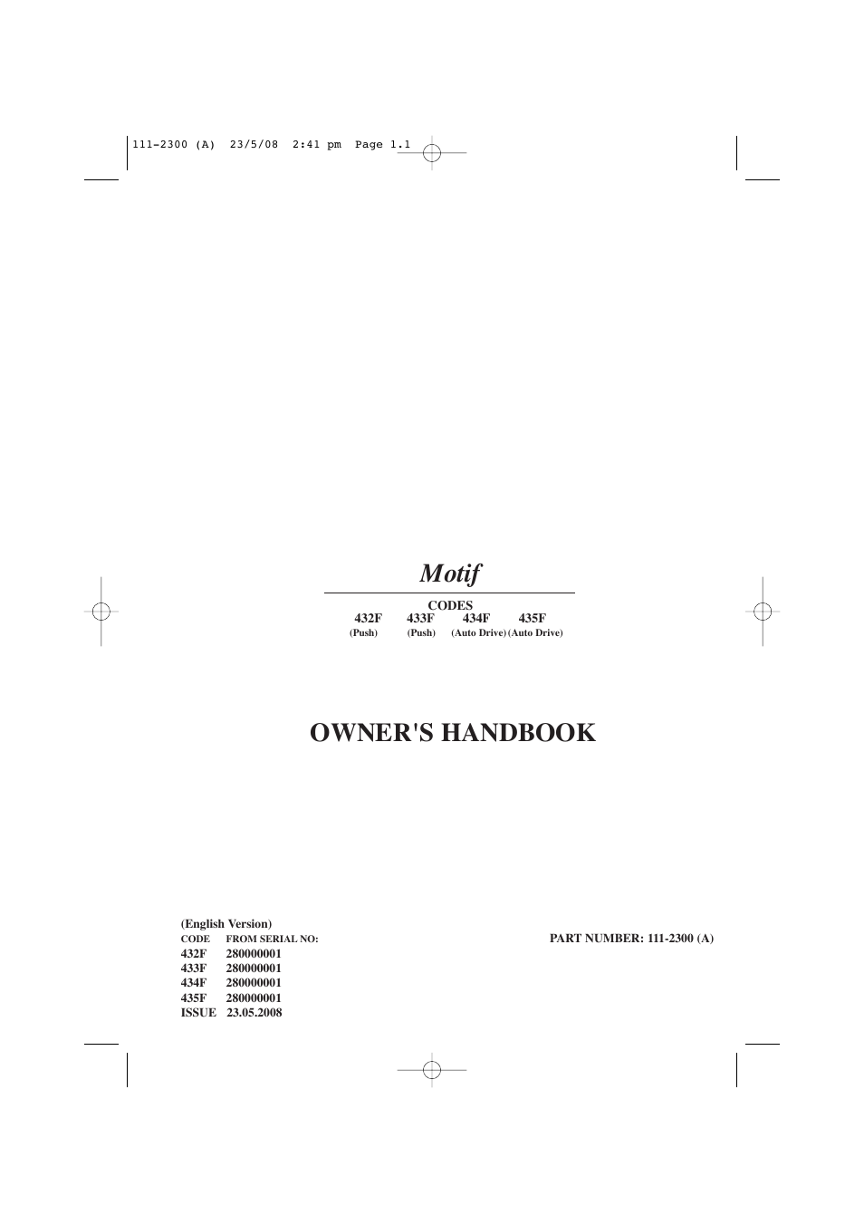 Hayter Mowers Motif 434F User Manual | 36 pages