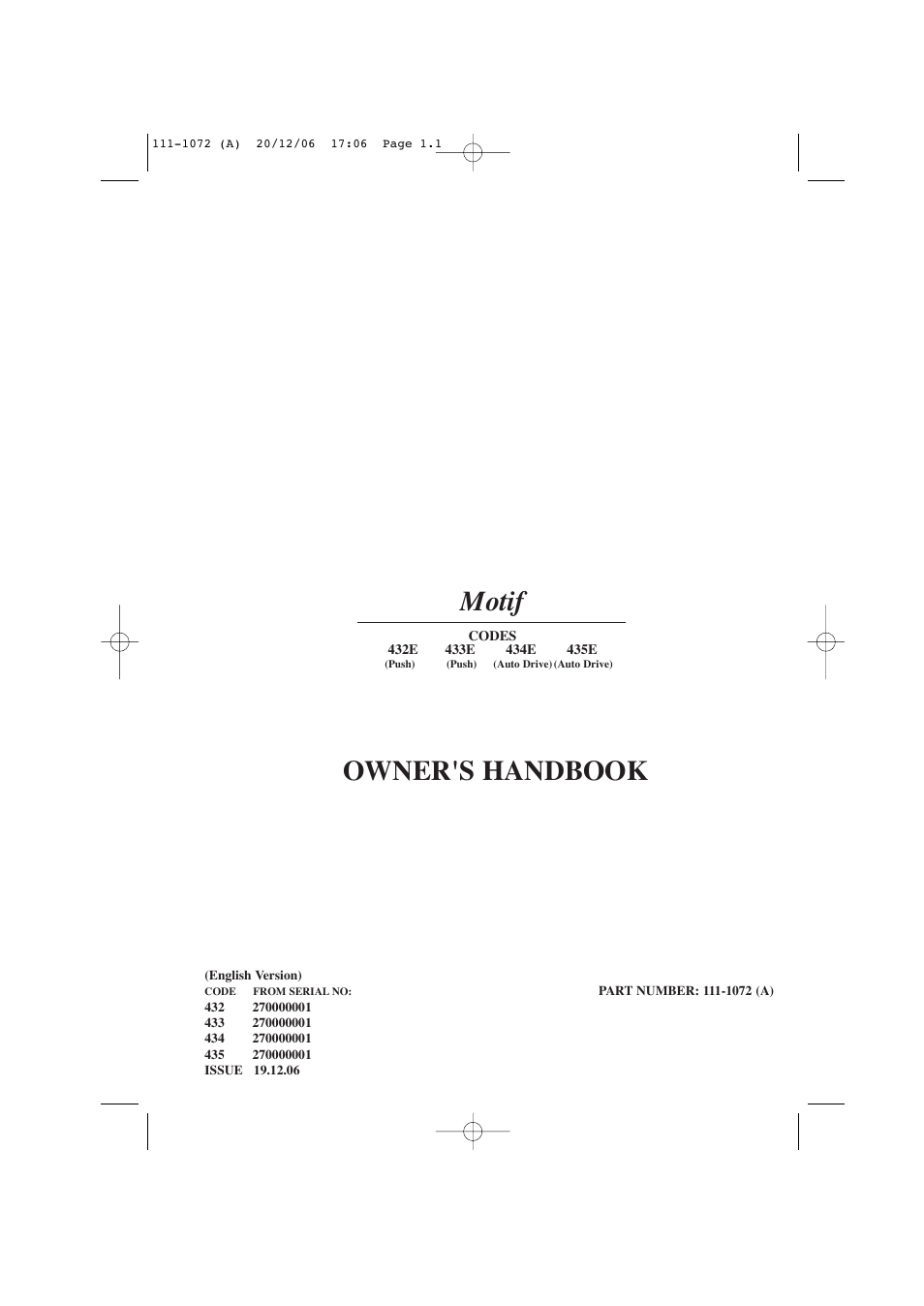 Hayter Mowers Motif 434E User Manual | 36 pages