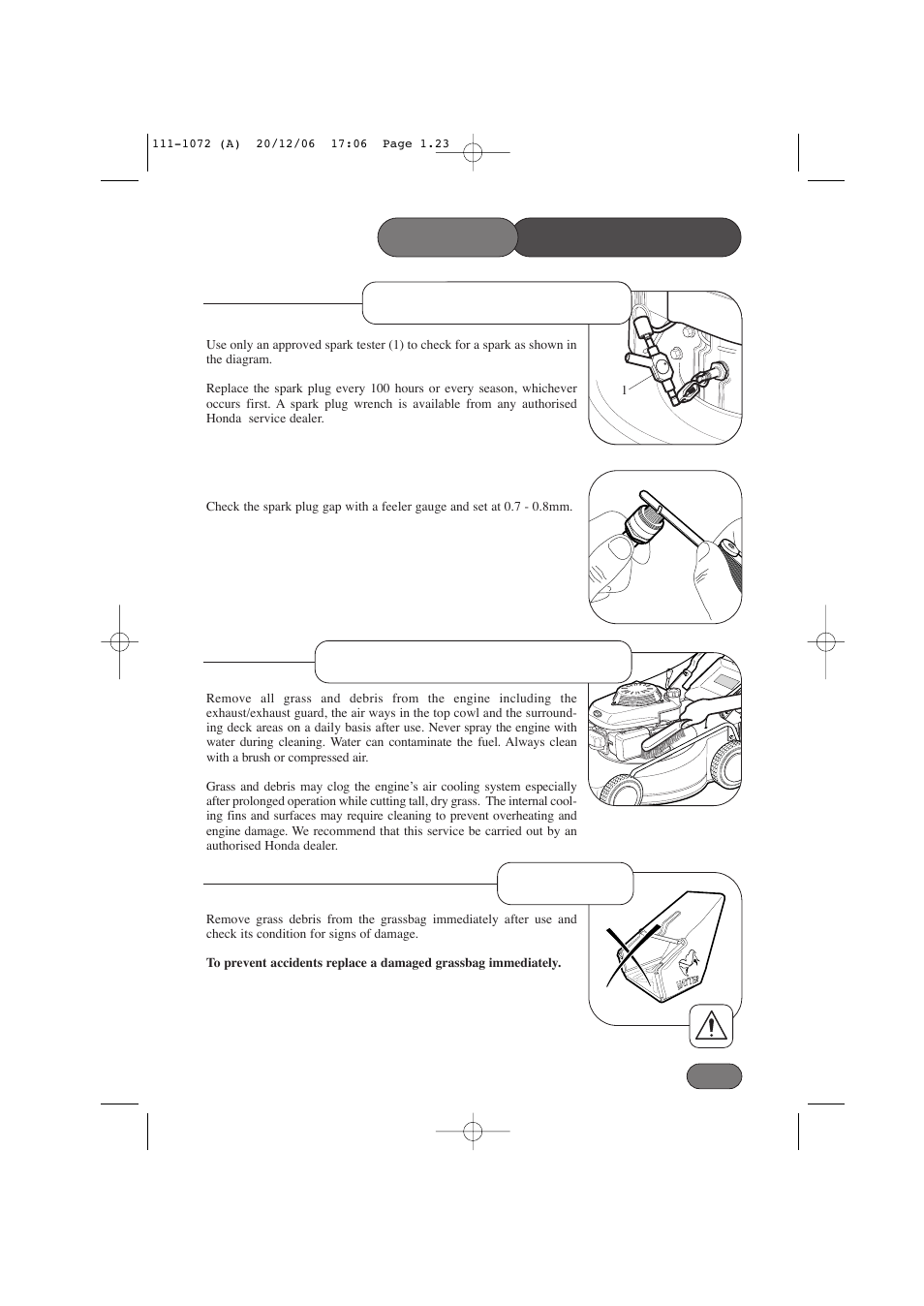 Hayter Mowers Motif 434E User Manual | Page 23 / 36