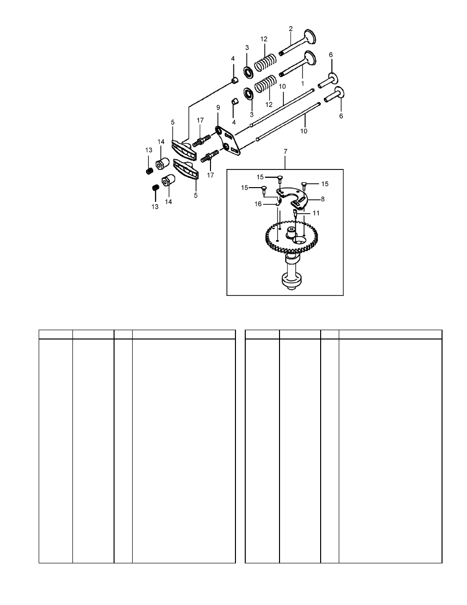 Valve and camshaft assembly | Hayter Mowers G002741 User Manual | Page 14 / 24