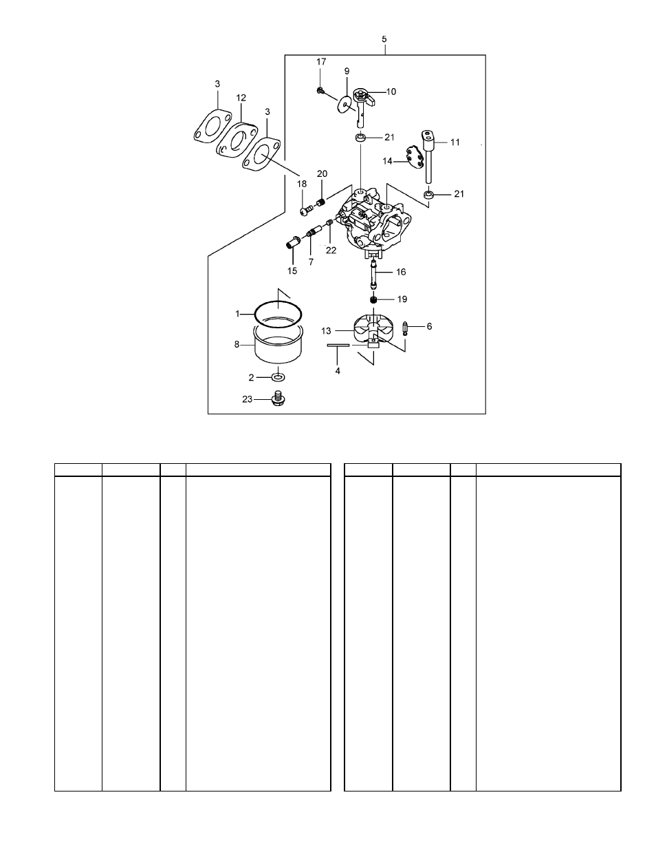 Carburetor assembly | Hayter Mowers G002741 User Manual | Page 19 / 24