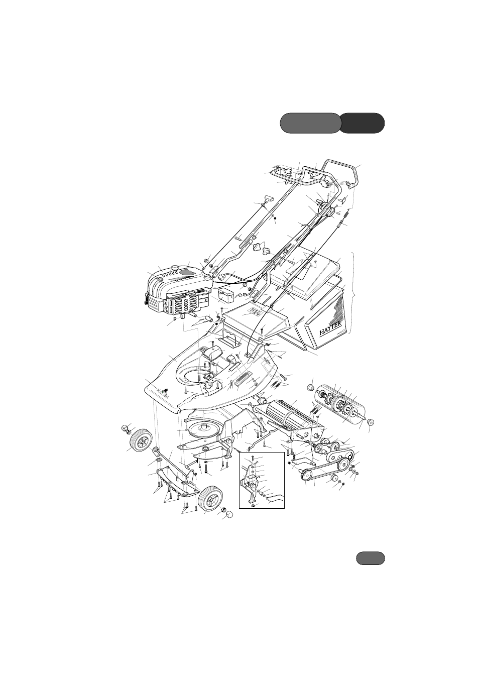 List parts | Hayter Mowers Harier 56 341A User Manual | Page 35 / 36