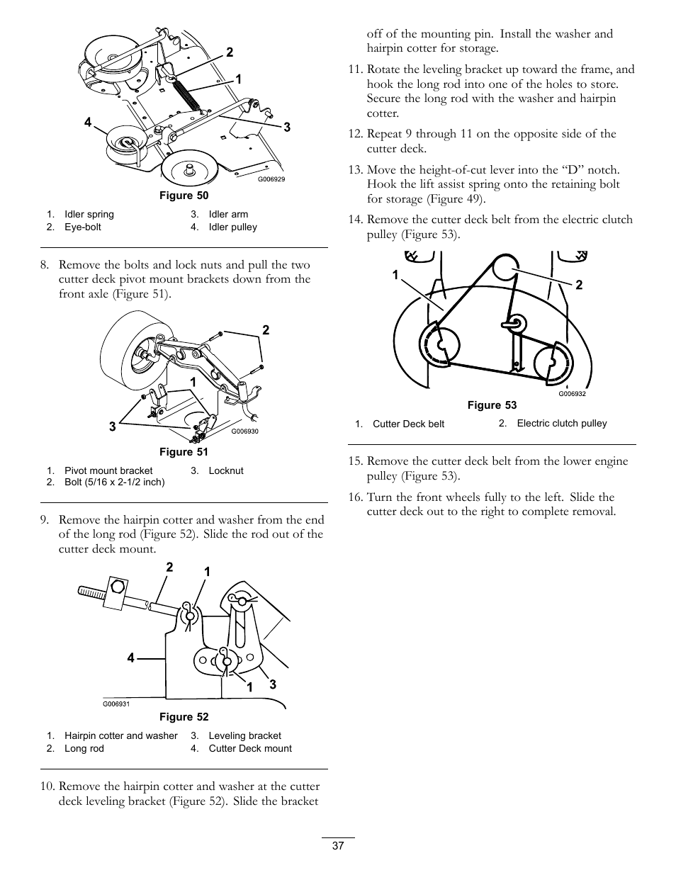 Figure 50 | Hayter Mowers RT380H User Manual | Page 37 / 52