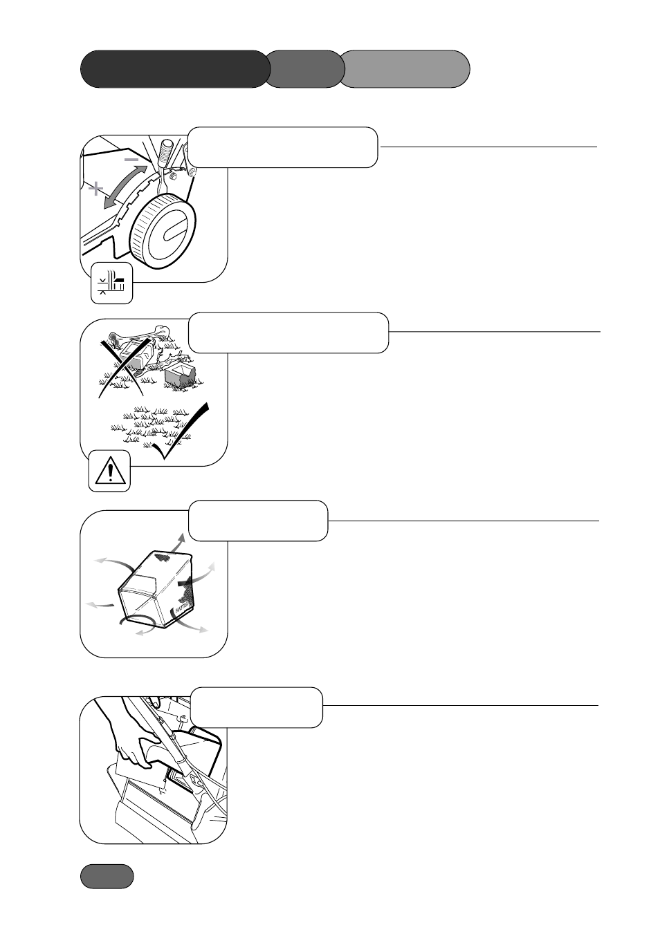 Operating the mower, Grassbag height of cut, Before mowing mulching | Hayter Mowers Double 3 533A User Manual | Page 14 / 33