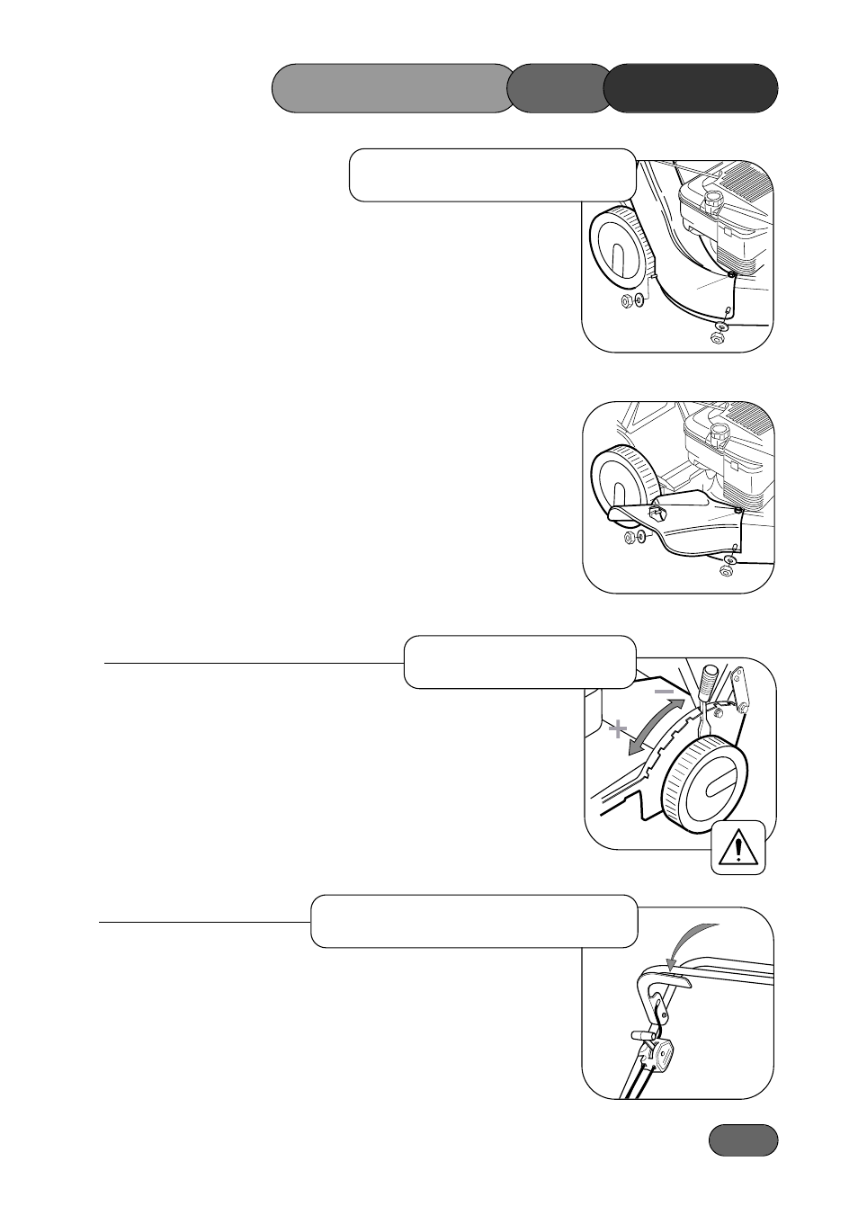 Operating, The mower non-grassed areas side discharge, Heavy growth | Hayter Mowers Double 3 533A User Manual | Page 15 / 33