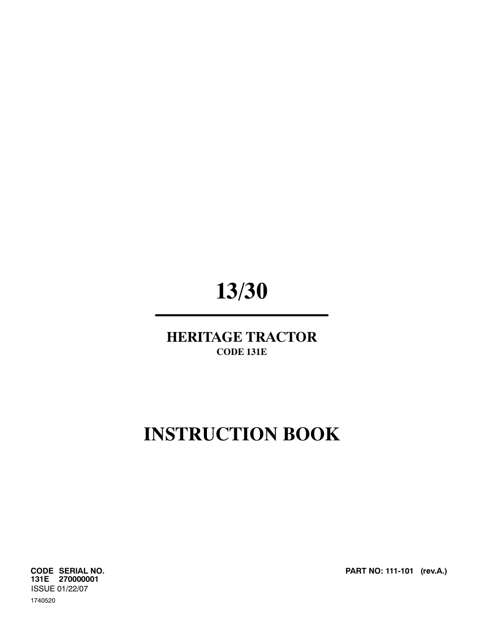 Hayter Mowers 13/30 User Manual | 20 pages