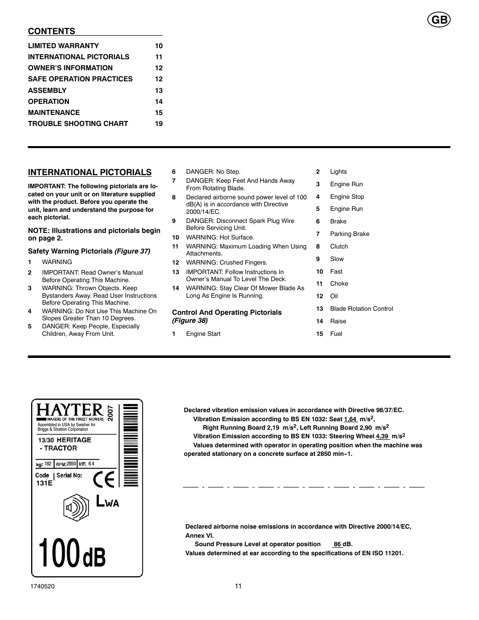 Hayter Mowers 13/30 User Manual | Page 11 / 20