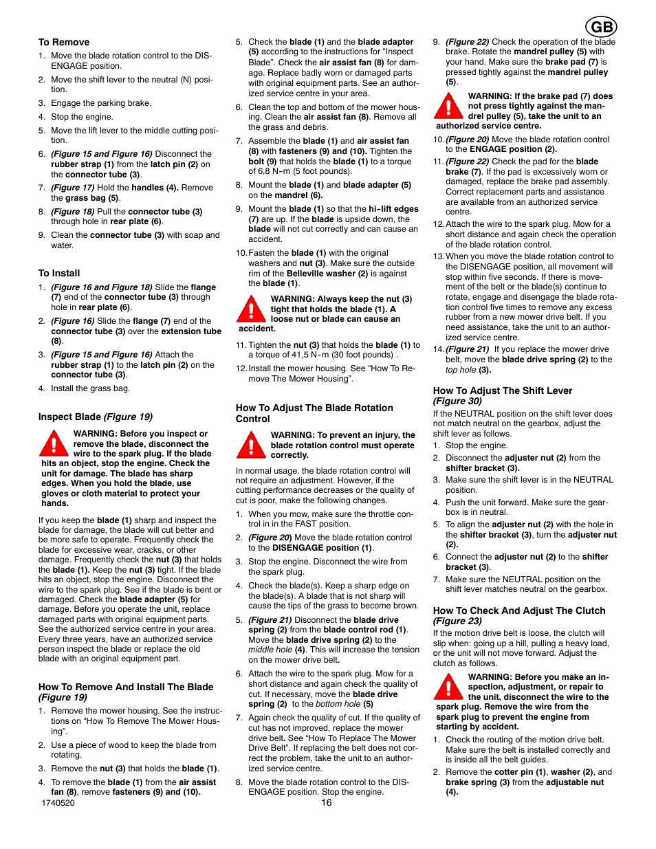 Hayter Mowers 13/30 User Manual | Page 16 / 20