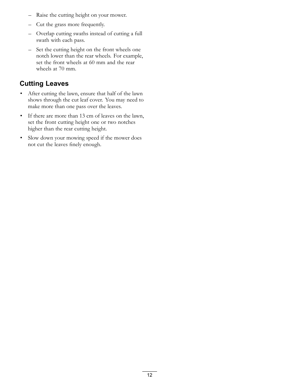 Hayter Mowers R48 Recycling Mower 447F User Manual | Page 12 / 24