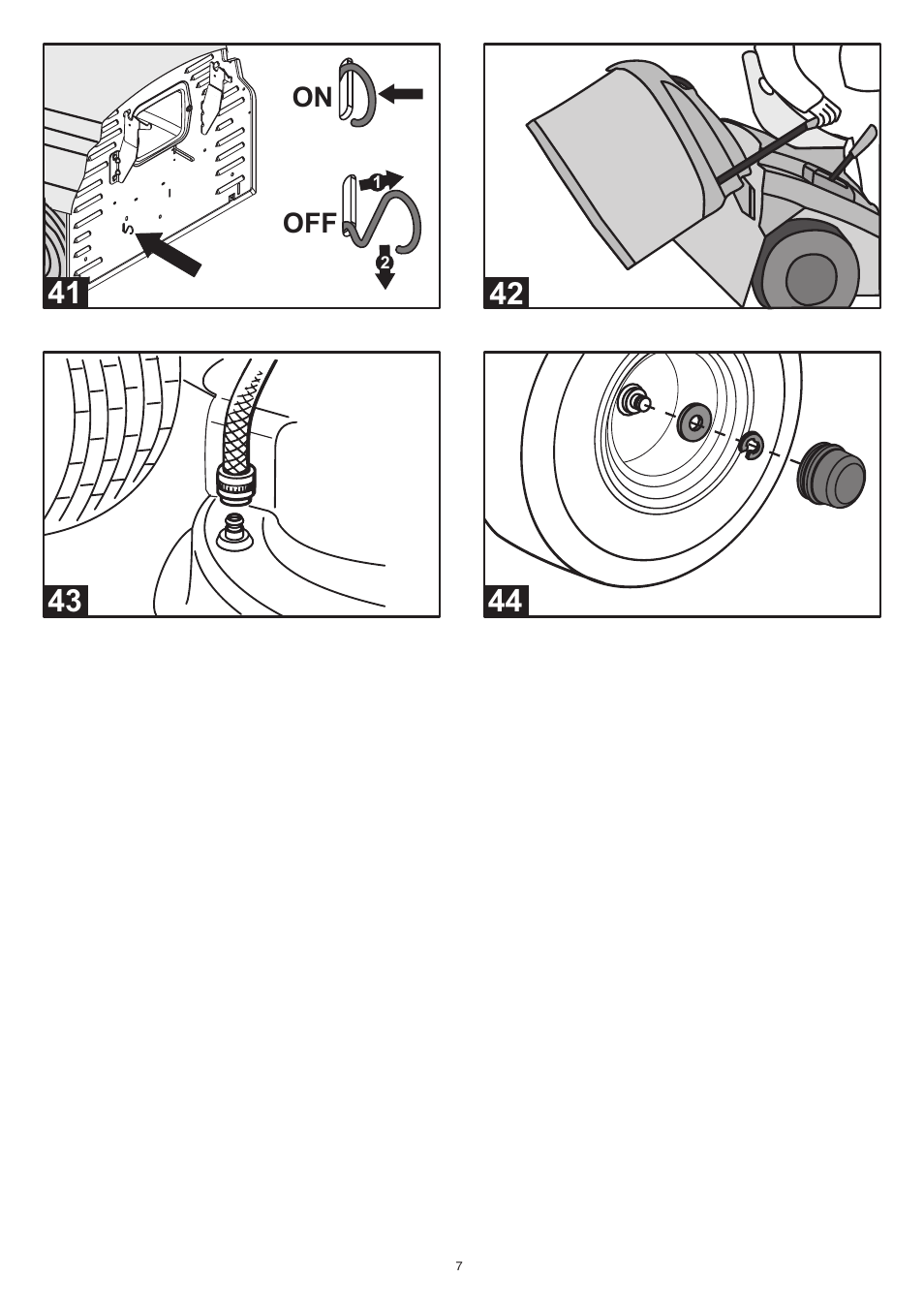 On off | Hayter Mowers RS 14/82 User Manual | Page 7 / 22