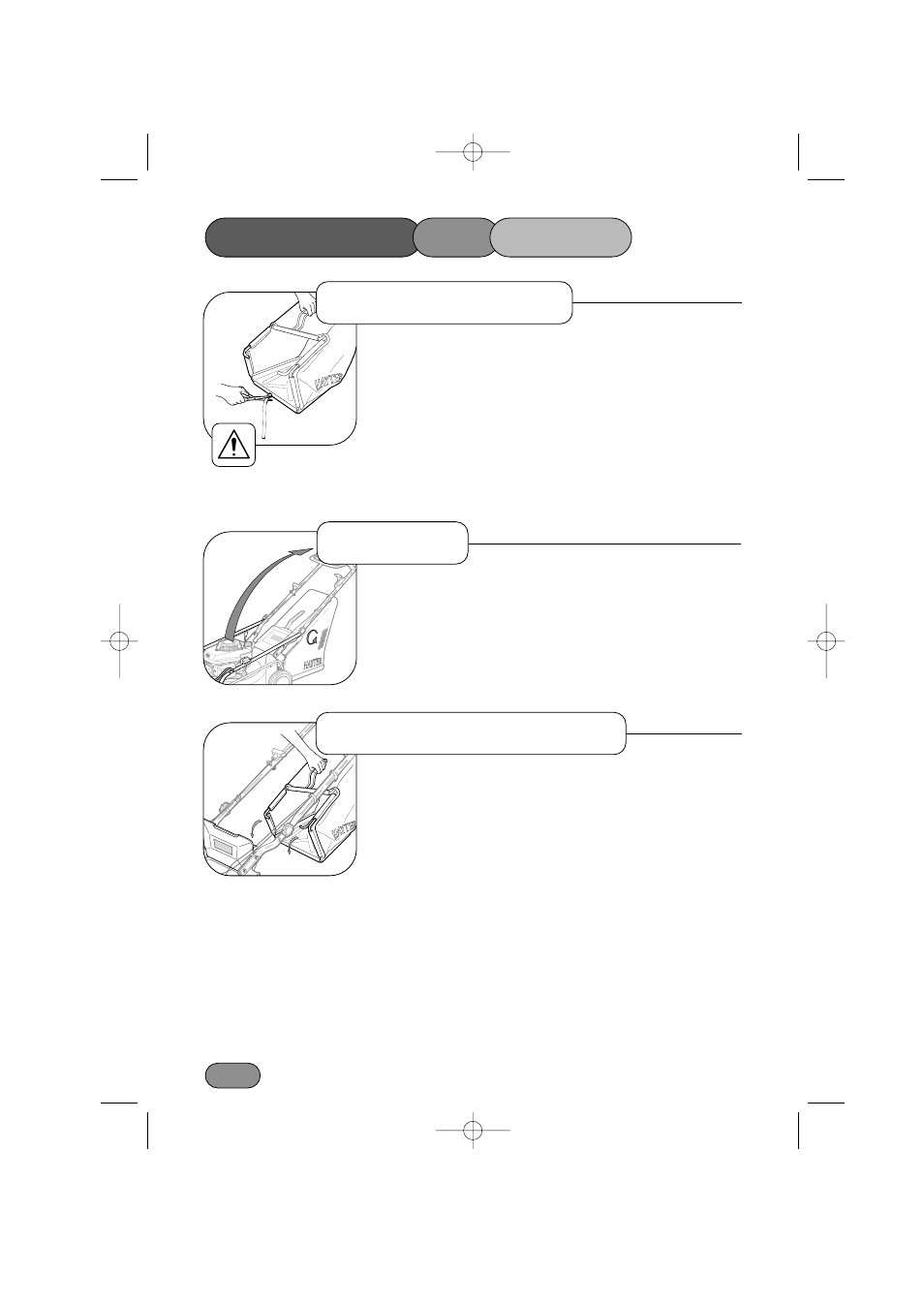 Assembling the mower, Handlebar delivery checklist grassbag attachment | Hayter Mowers Motif 434A User Manual | Page 12 / 36