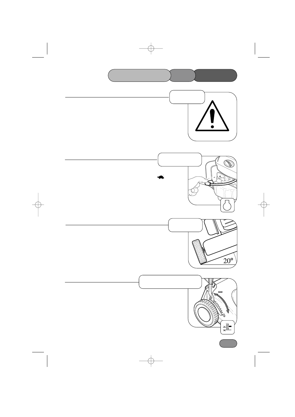 Mower stopping, Turning slopes, Height of cut | The operating | Hayter Mowers Motif 434A User Manual | Page 15 / 36