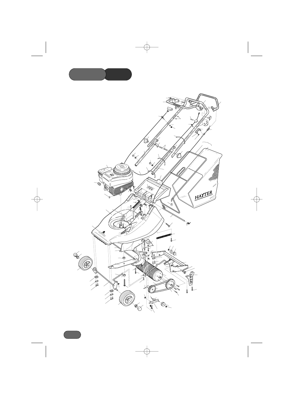 List parts | Hayter Mowers Hawk 308A User Manual | Page 34 / 36