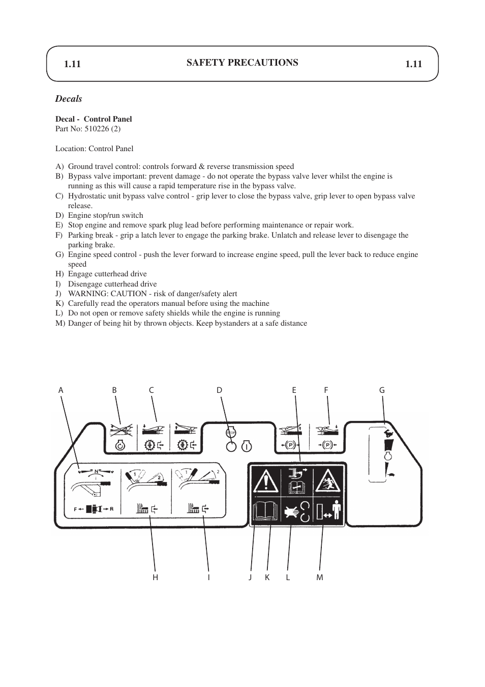 Hayter Mowers Condor hydrostatic Drive 510D User Manual | Page 11 / 52